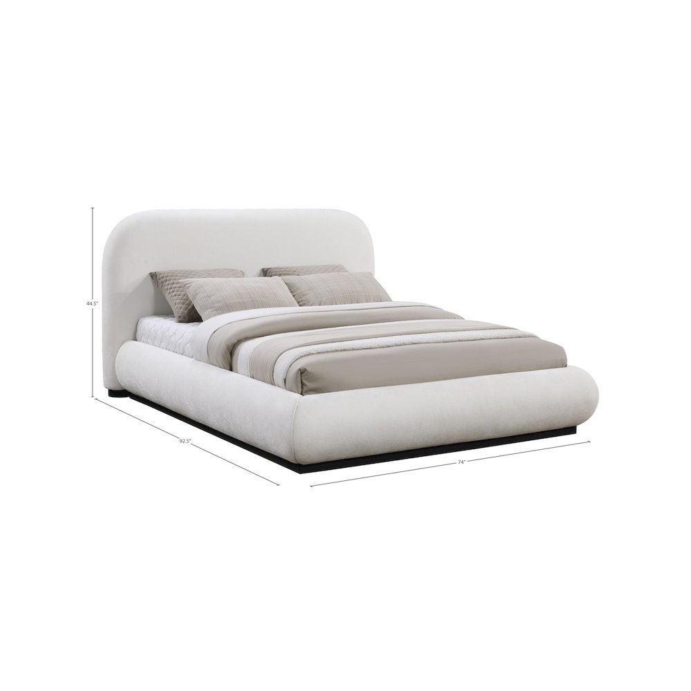 Vaughn Cream Queen Bed. Picture 8