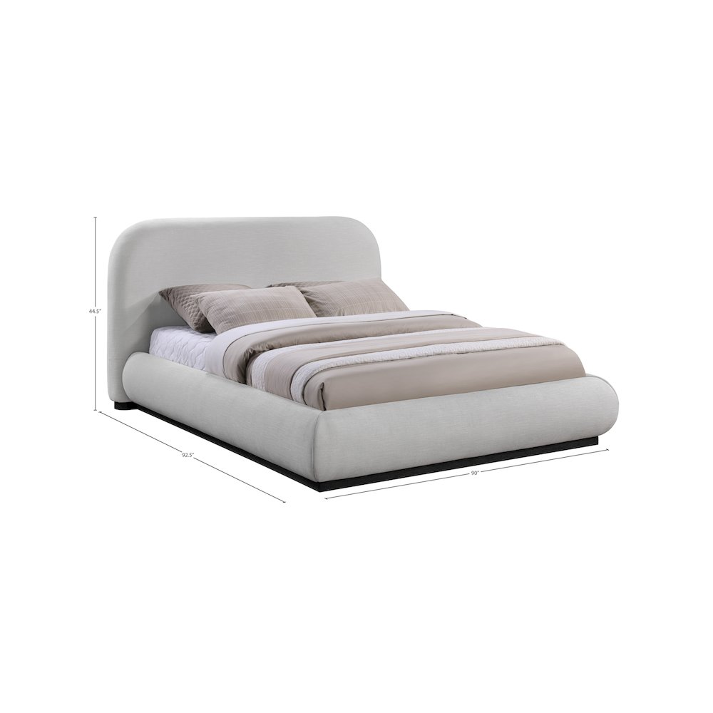 Vaughn Grey King Bed. Picture 3