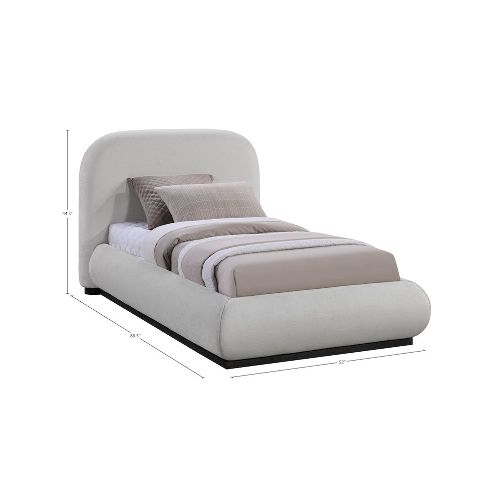 Vaughn Grey Twin Bed. Picture 8