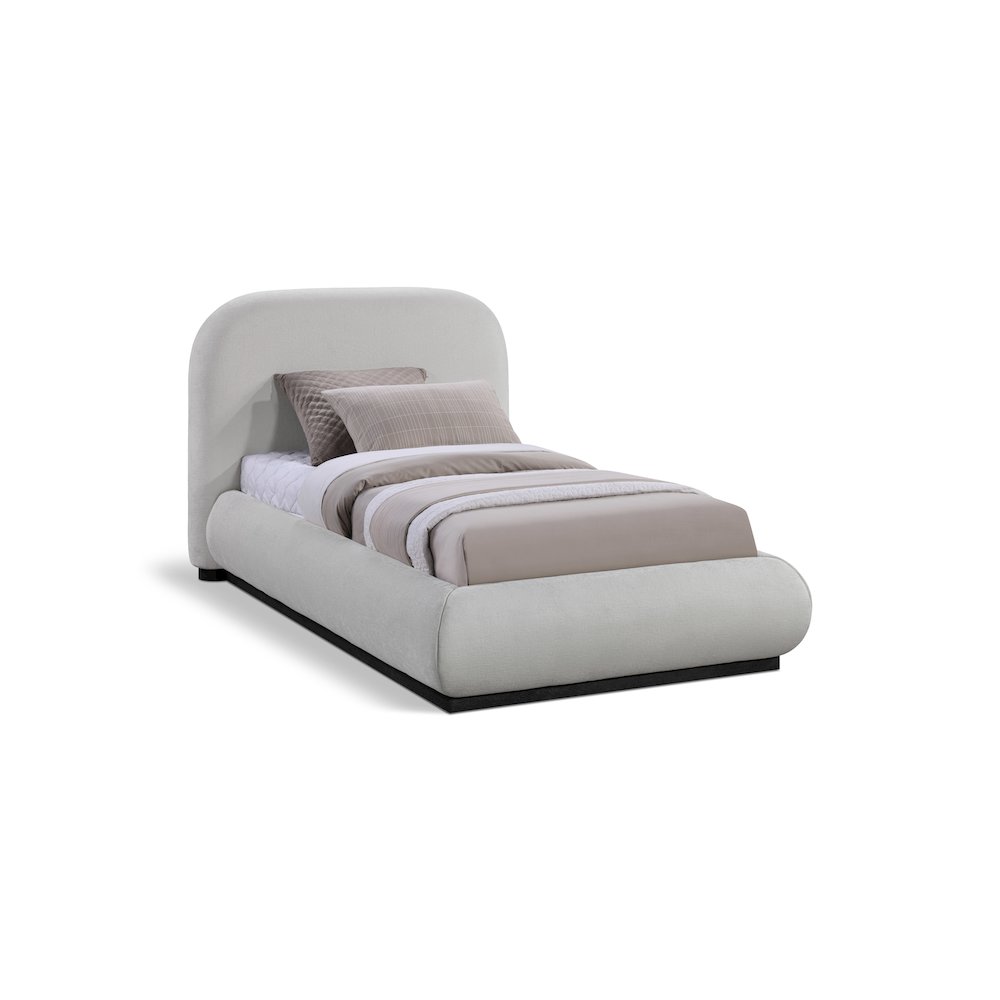 Vaughn Grey Twin Bed. Picture 1