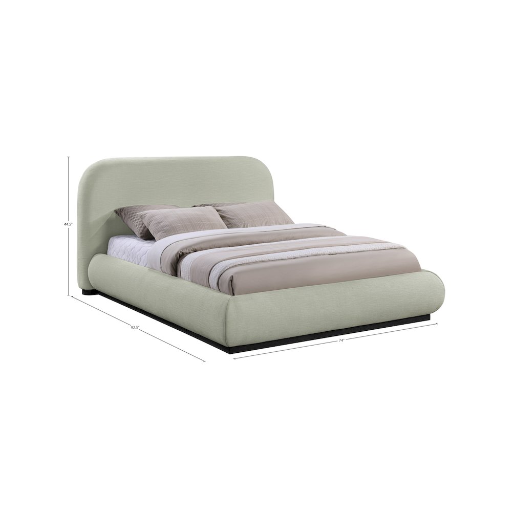 Vaughn Mint Queen Bed. Picture 8