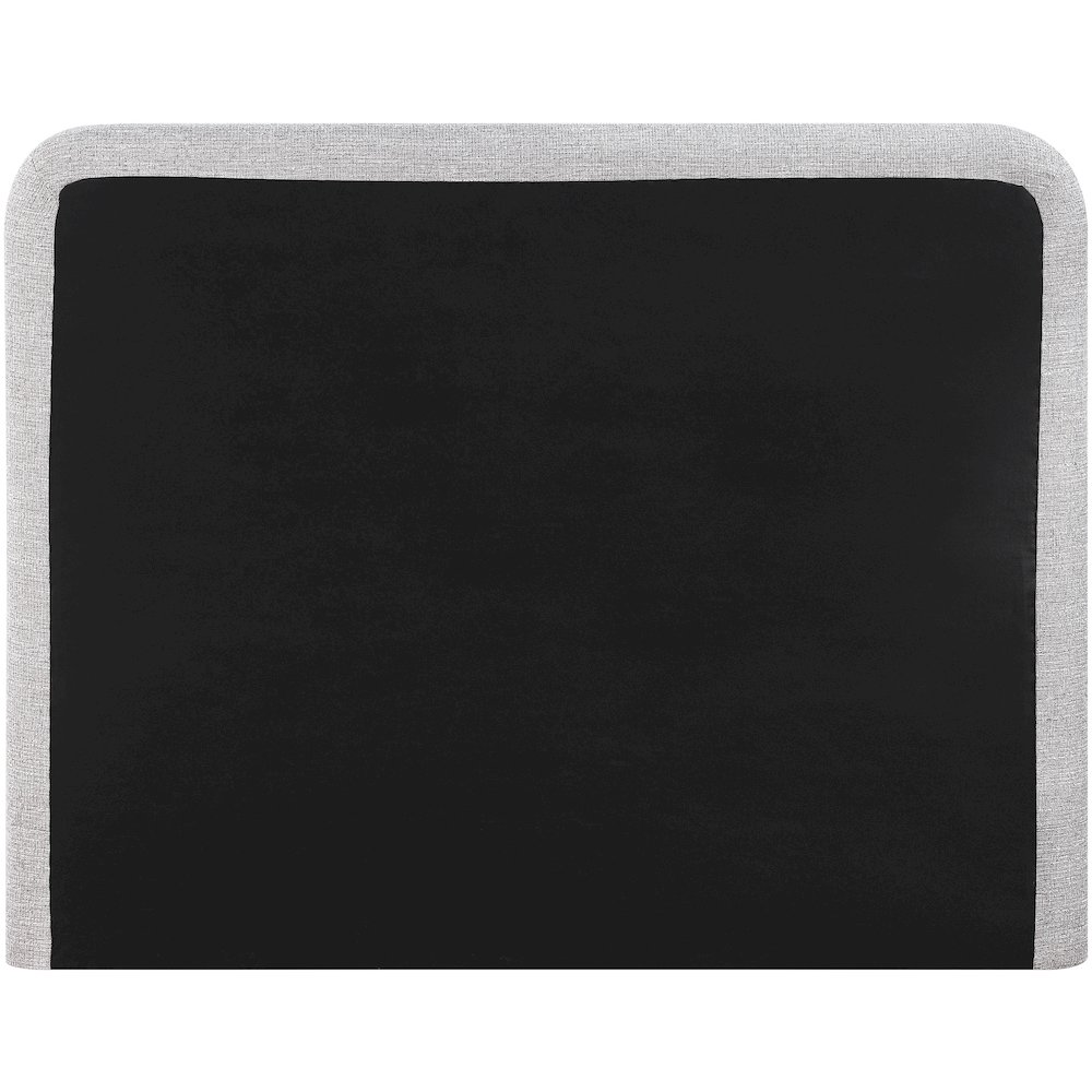 Fira Grey Linen Textured Fabric Upholstered Full Bed. Picture 3