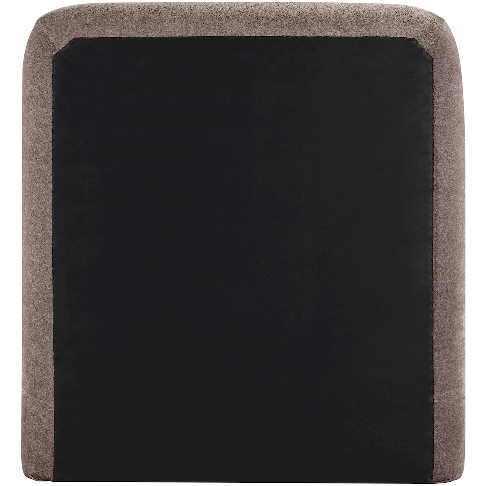 Fira Brown Chenille Fabric Upholstered Twin Bed. Picture 3
