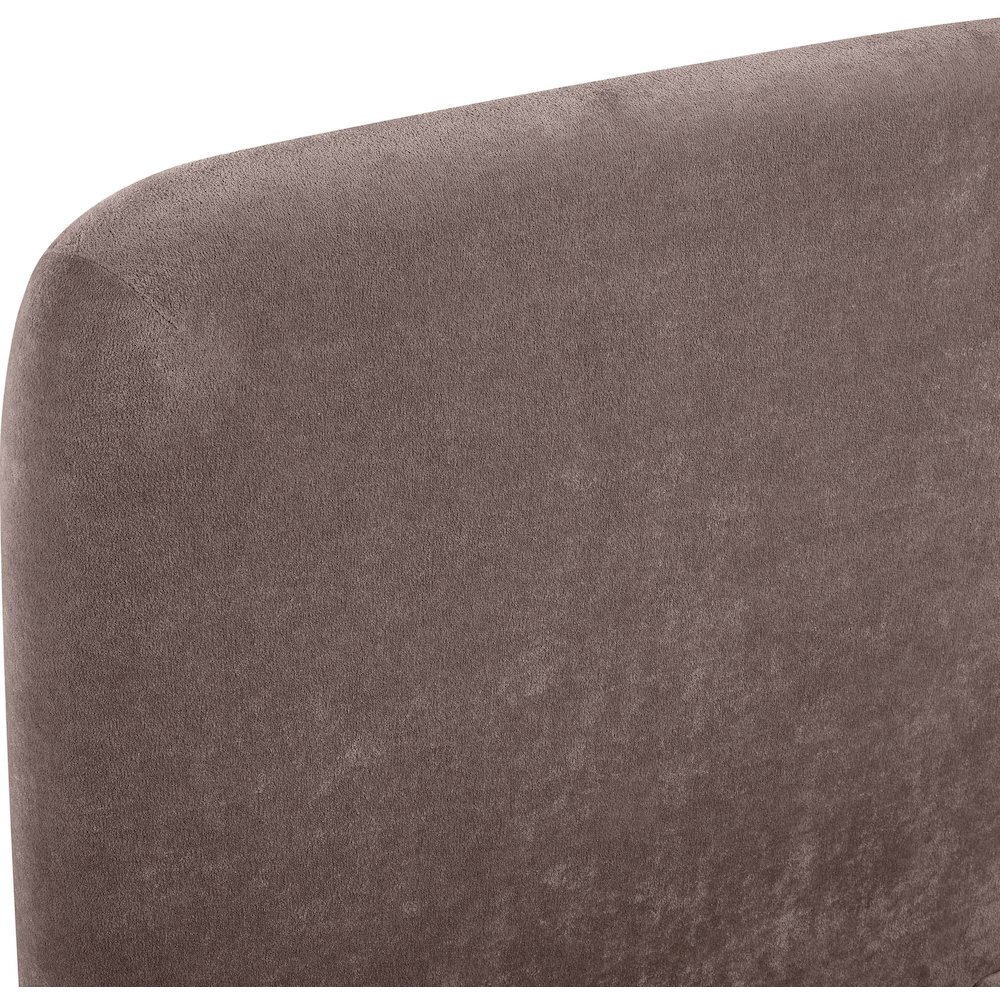 Fira Brown Chenille Fabric Upholstered Twin Bed. Picture 9