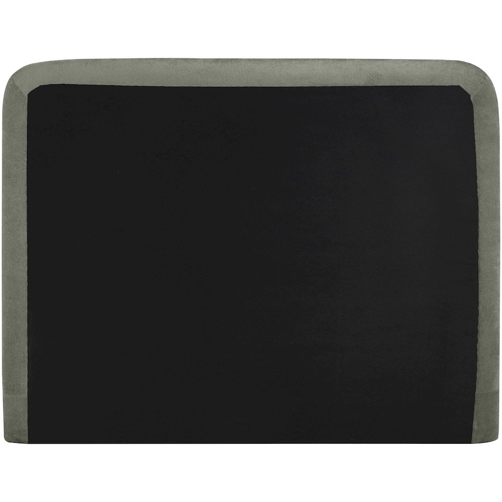 Fira Green Chenille Fabric Upholstered Queen Bed. Picture 3