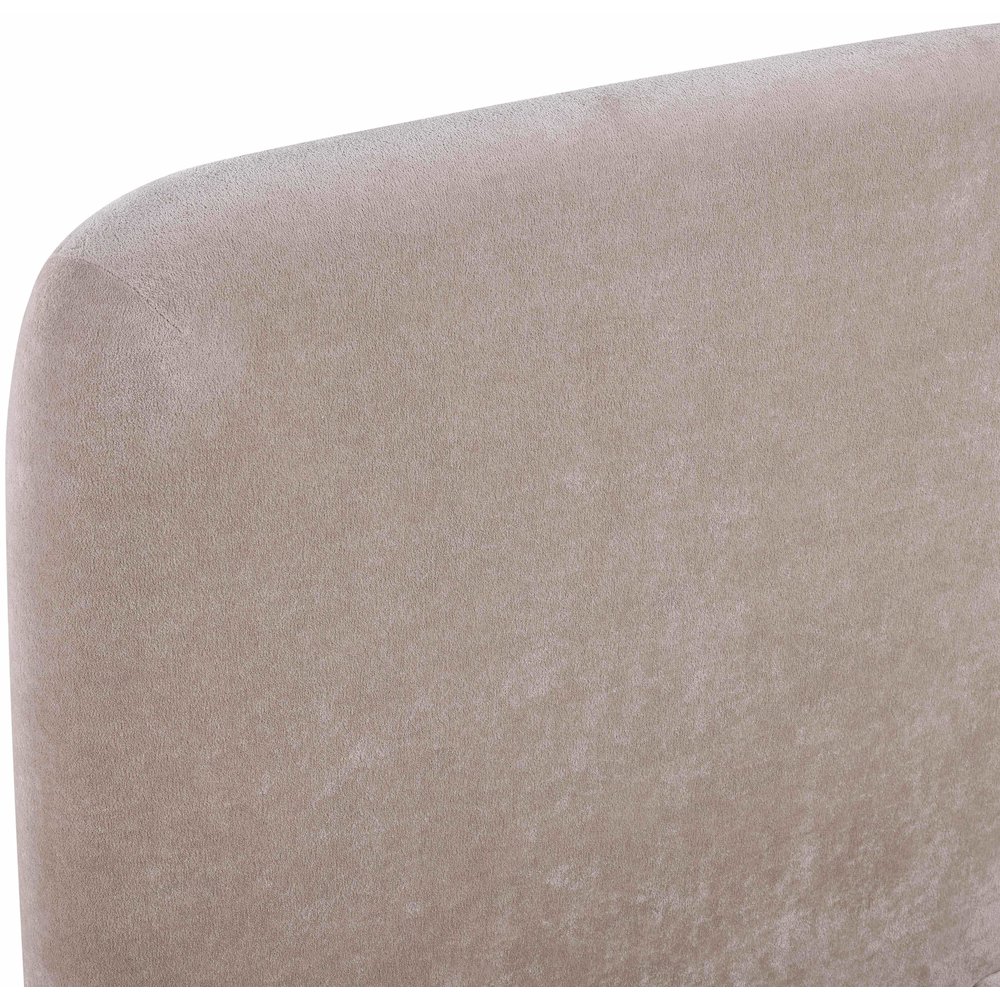 Fira Taupe Chenille Fabric Upholstered Full Bed. Picture 9