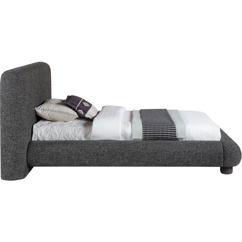 Blair Black Fabric Upholstered Twin Bed. Picture 8