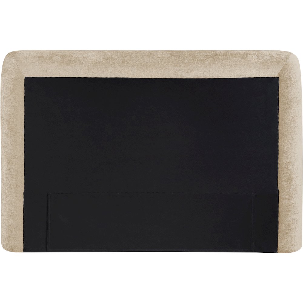 Blair Beige Chenille Fabric Upholstered Twin Bed. Picture 3