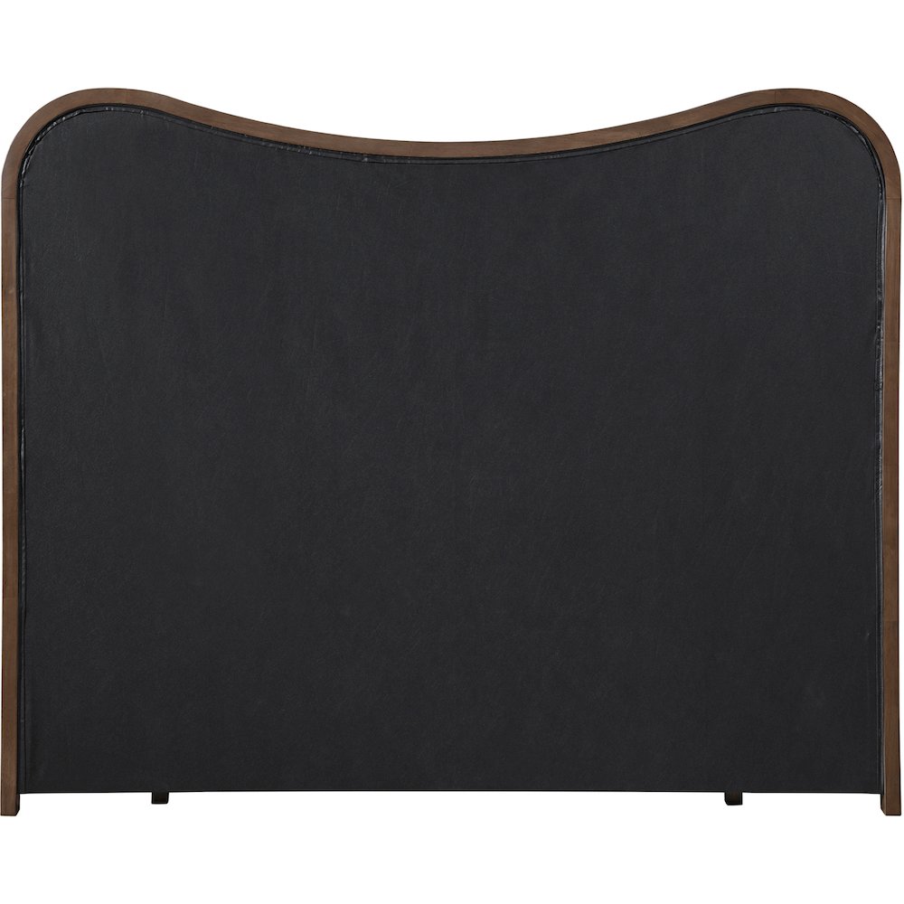 Arvada Cream Vegan Leather Upholstered King Bed (3 Boxes). Picture 8
