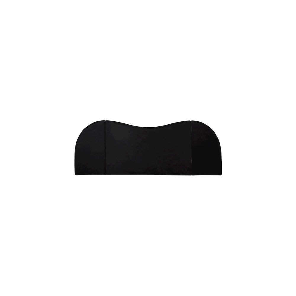 Everest Black Linen Textured Fabric Queen Bed. Picture 5