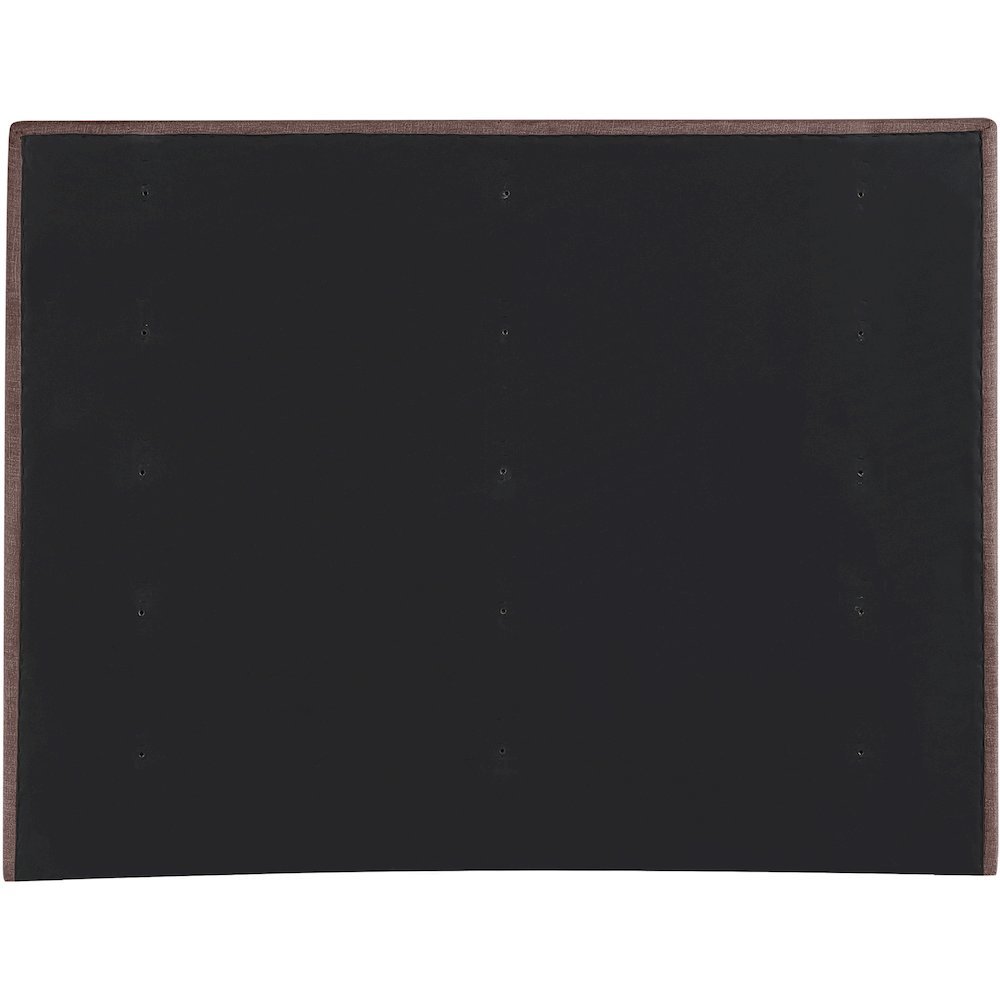 Adam Brown Linen Textured Fabric Queen Bed. Picture 4