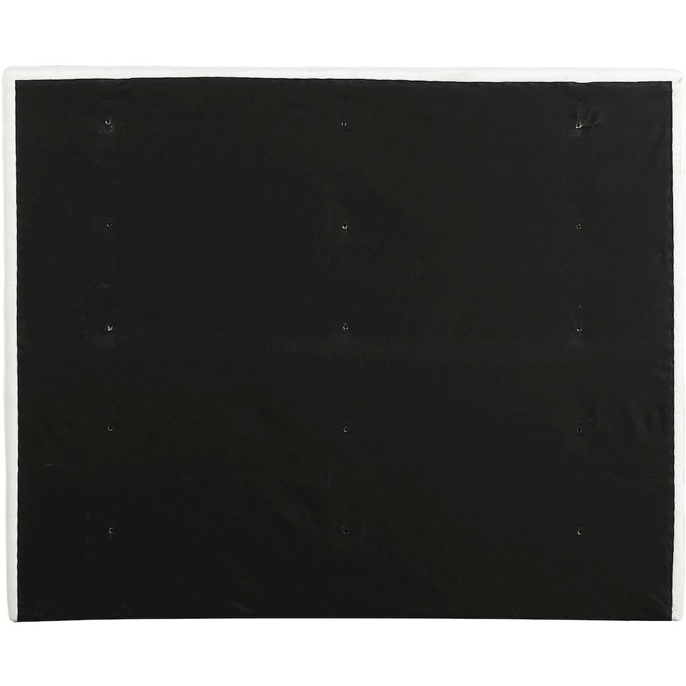 Adam Cream Linen Textured Fabric Full Bed. Picture 4