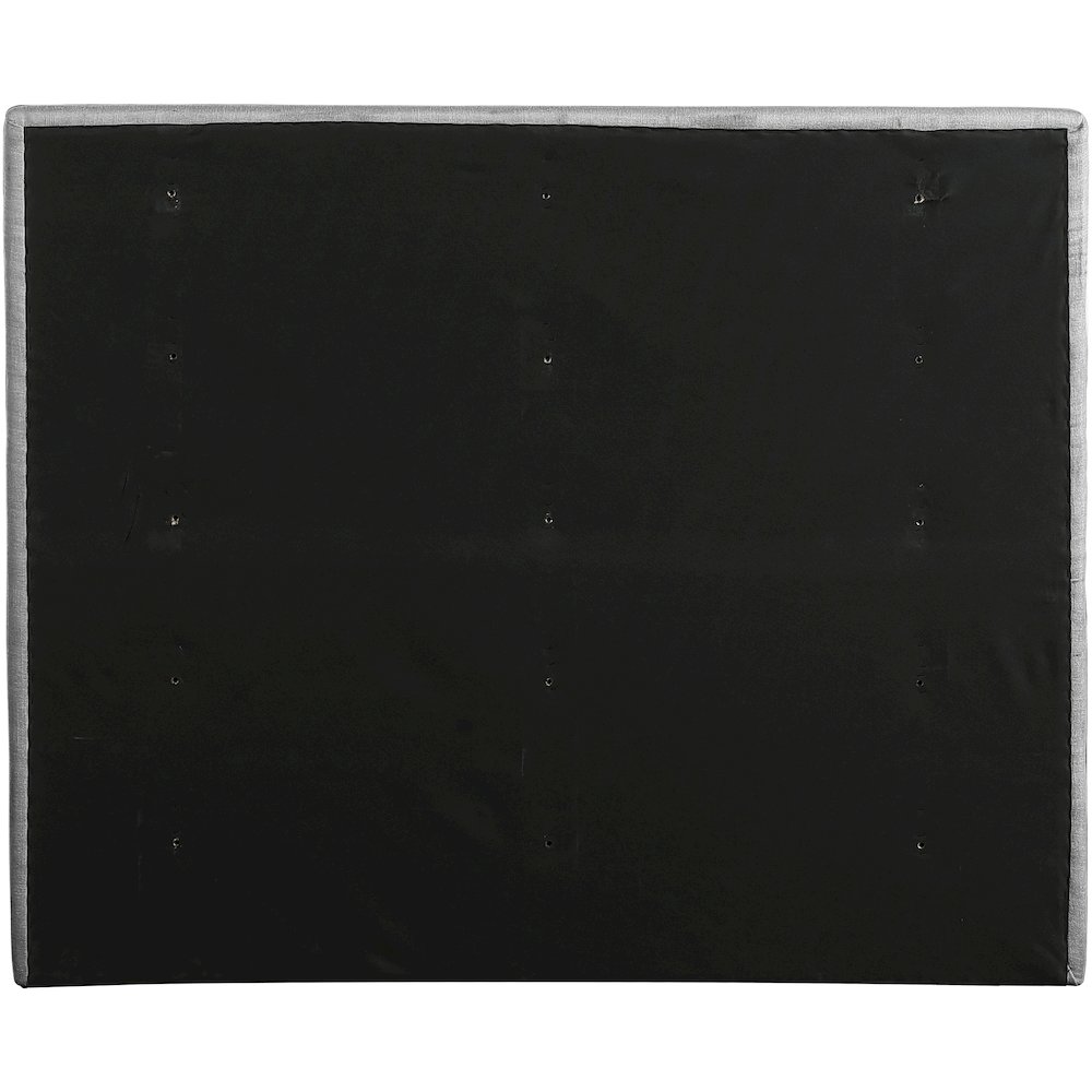 Adam Grey Linen Textured Fabric Full Bed. Picture 4