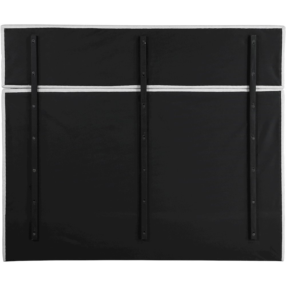 Adam Grey Linen Textured Fabric King Bed. Picture 4