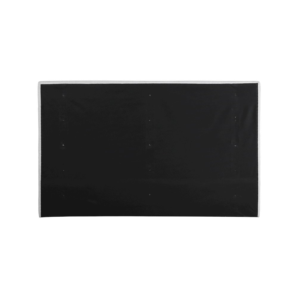 Adam Grey Linen Textured Fabric King Bed. Picture 4
