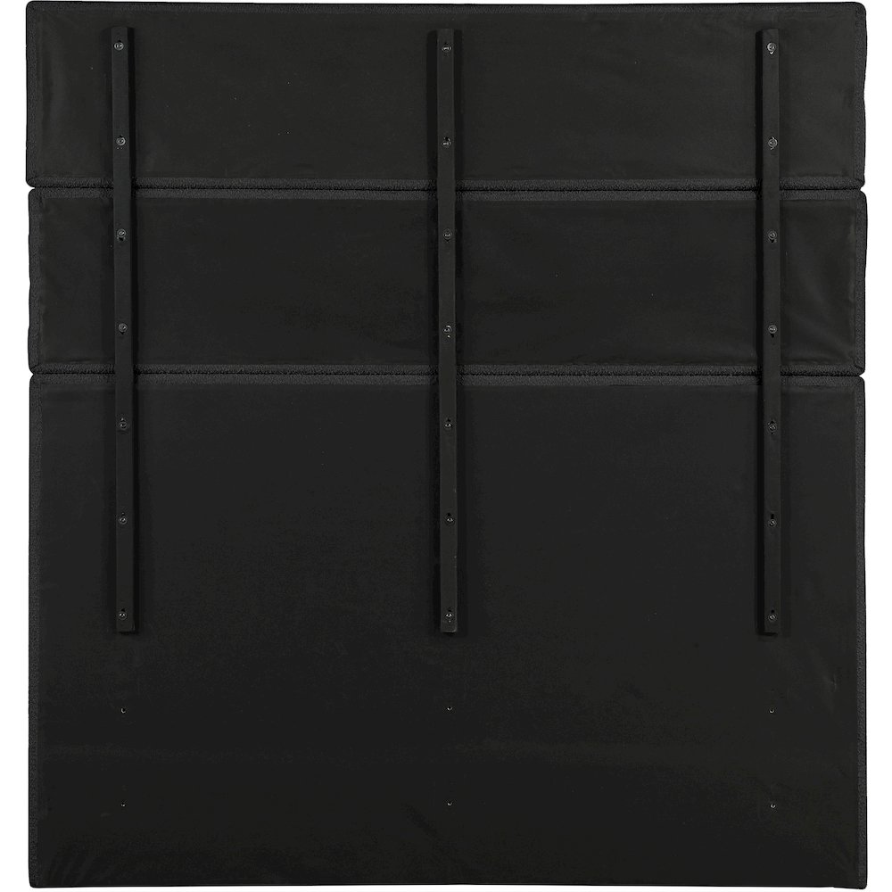 Adam Black Boucle Fabric King Bed. Picture 4
