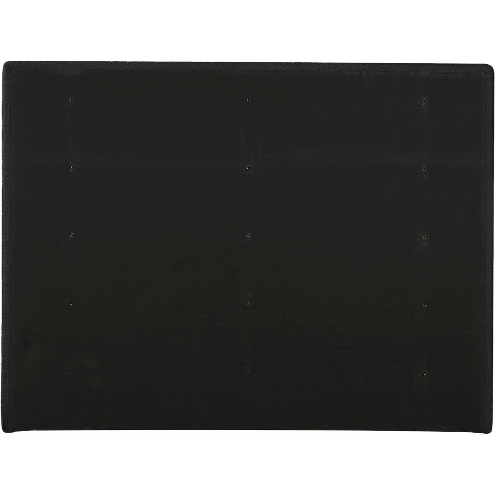 Adam Black Boucle Fabric Queen Bed. Picture 4