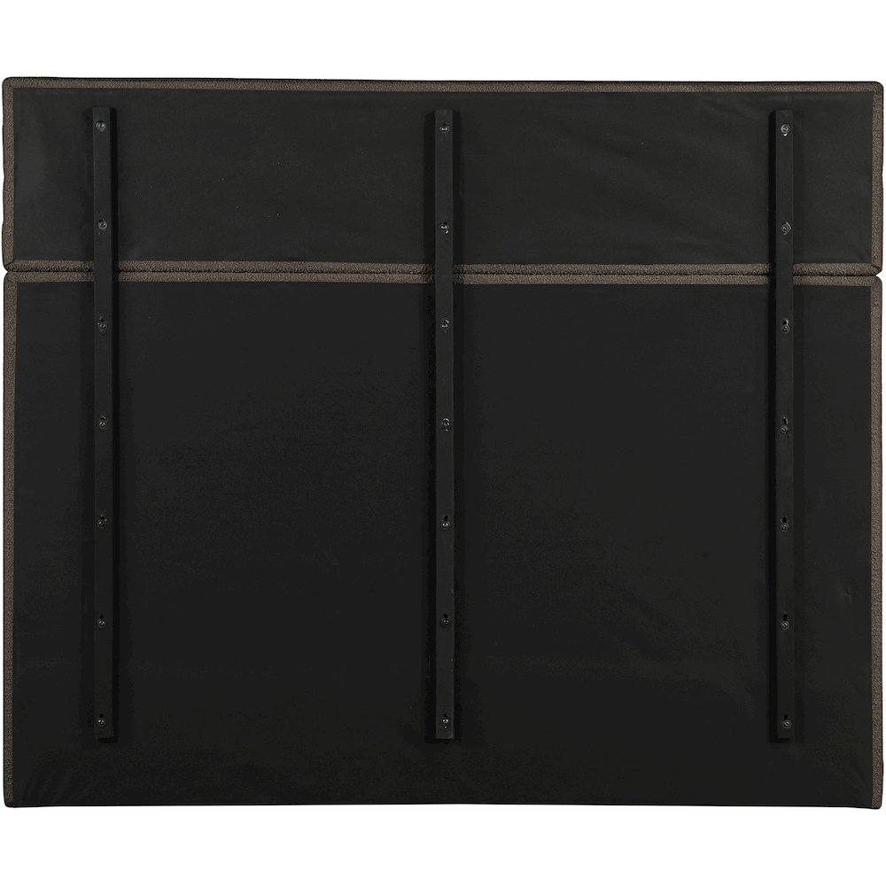Adam Brown Boucle Fabric King Bed. Picture 4