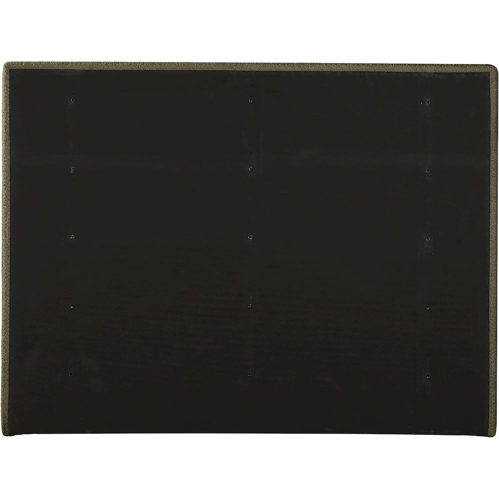Adam Olive Boucle Fabric Queen Bed. Picture 4