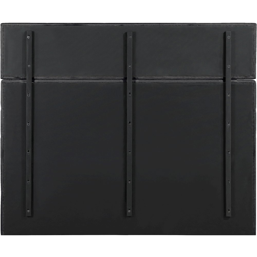 Adam Black Chenille Fabric King Bed. Picture 4