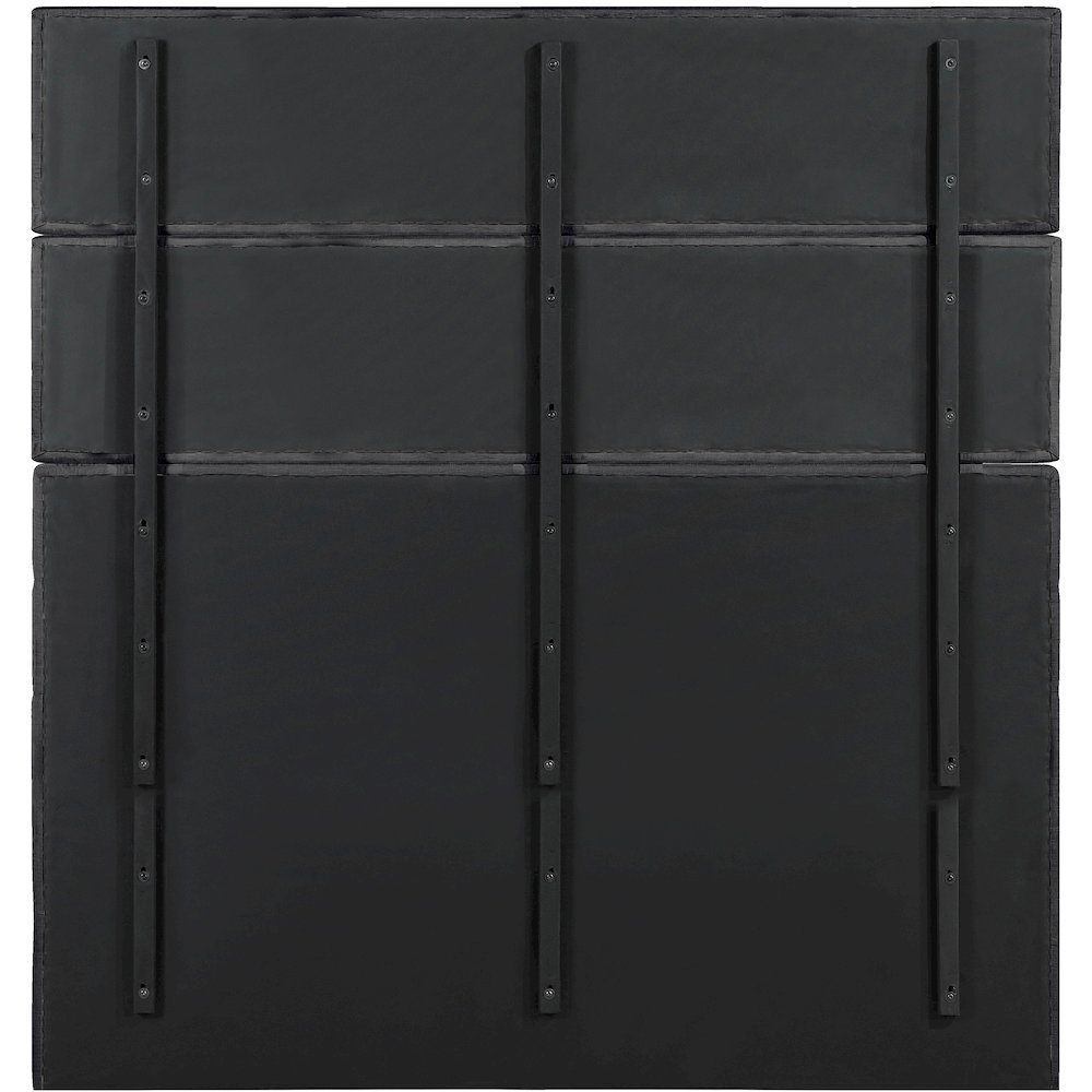 Adam Black Chenille Fabric King Bed. Picture 4
