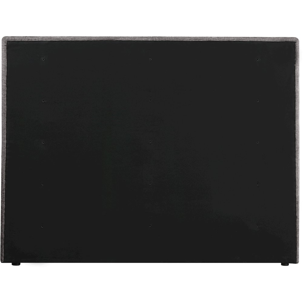 Adam Grey Chenille Fabric Queen Bed. Picture 4