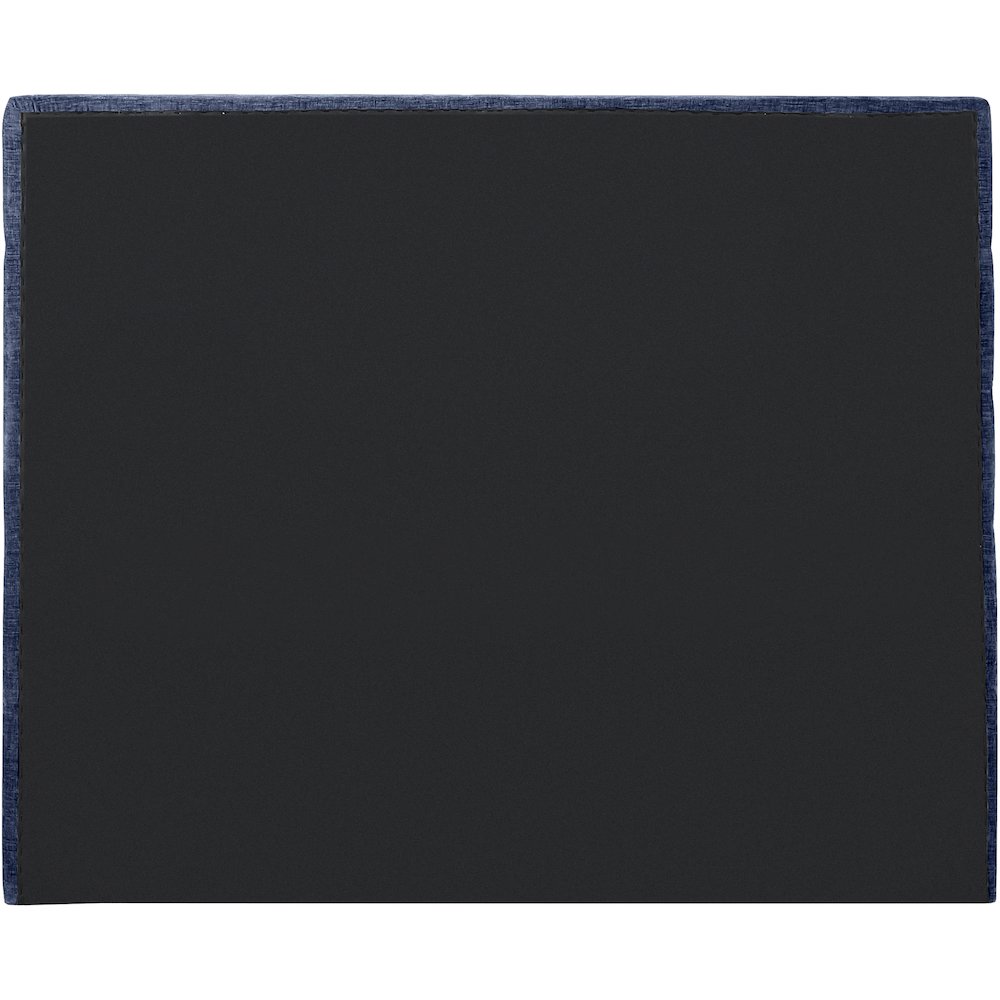 Adam Navy Chenille Fabric Full Bed. Picture 4