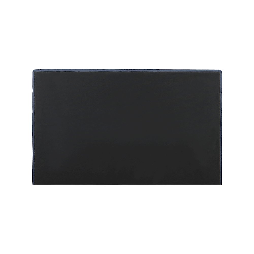 Adam Navy Chenille Fabric King Bed. Picture 4