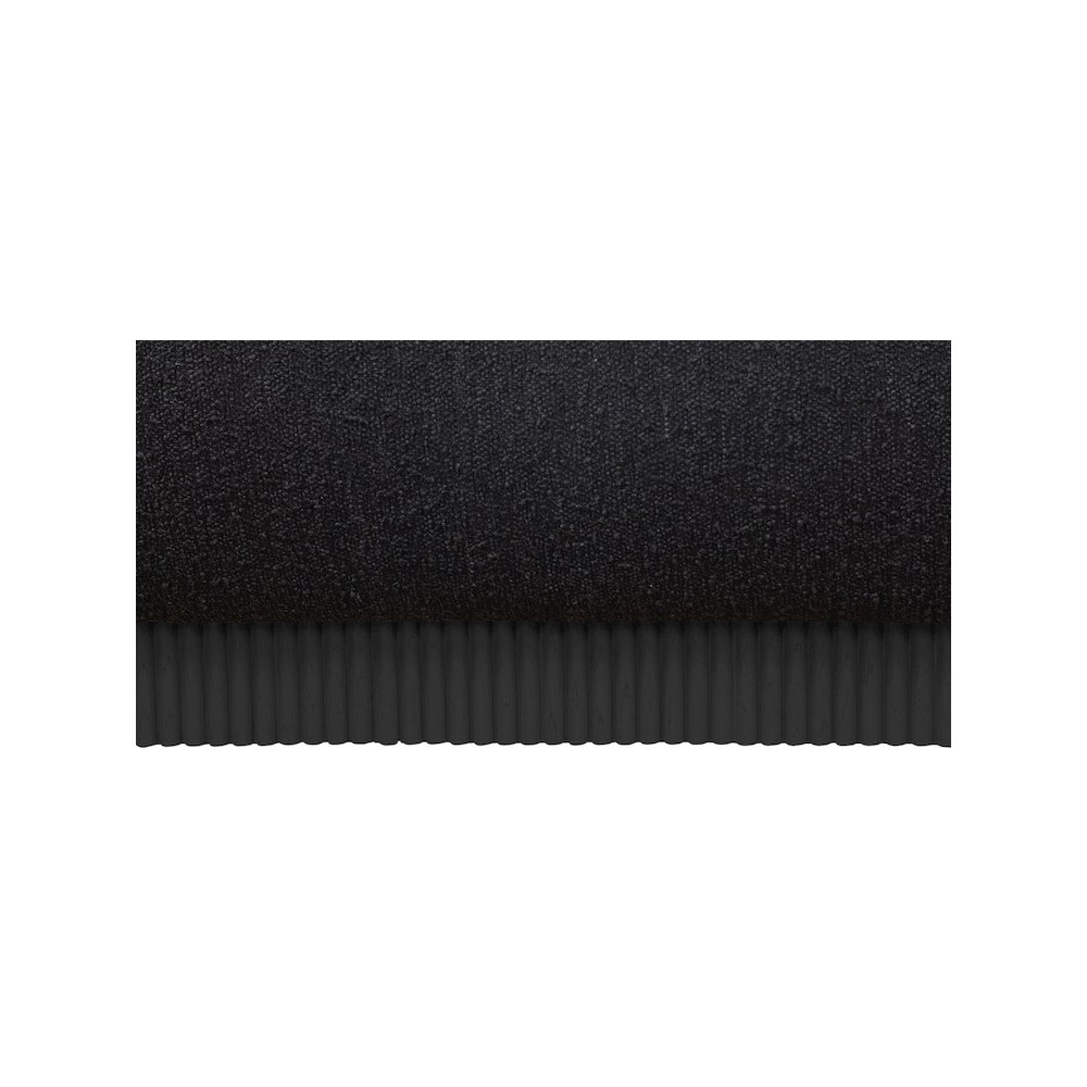 Rigby Black Boucle Fabric Queen Bed. Picture 7