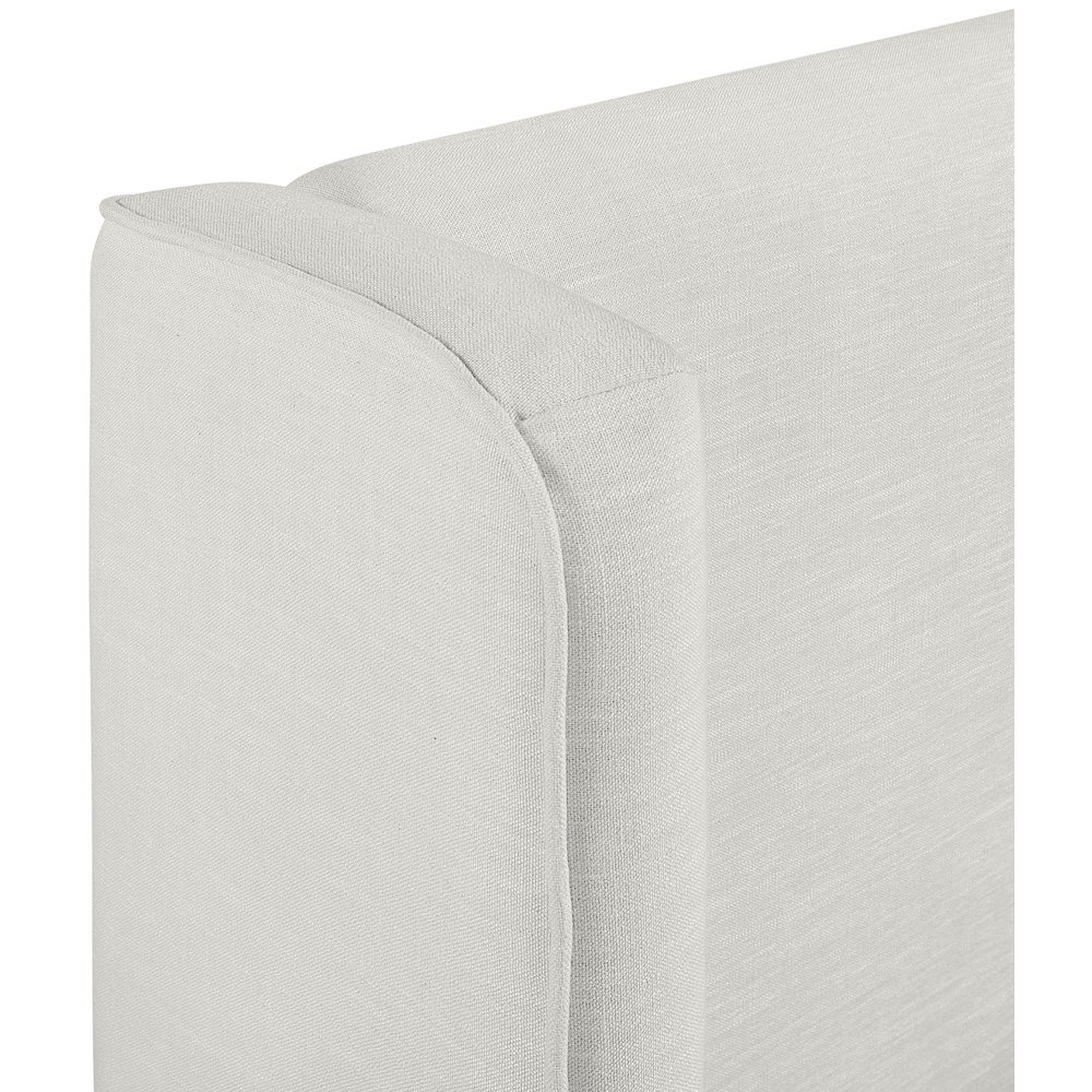 Kendall Cream Linen Textured Fabric Upholstered Full Bed. Picture 9