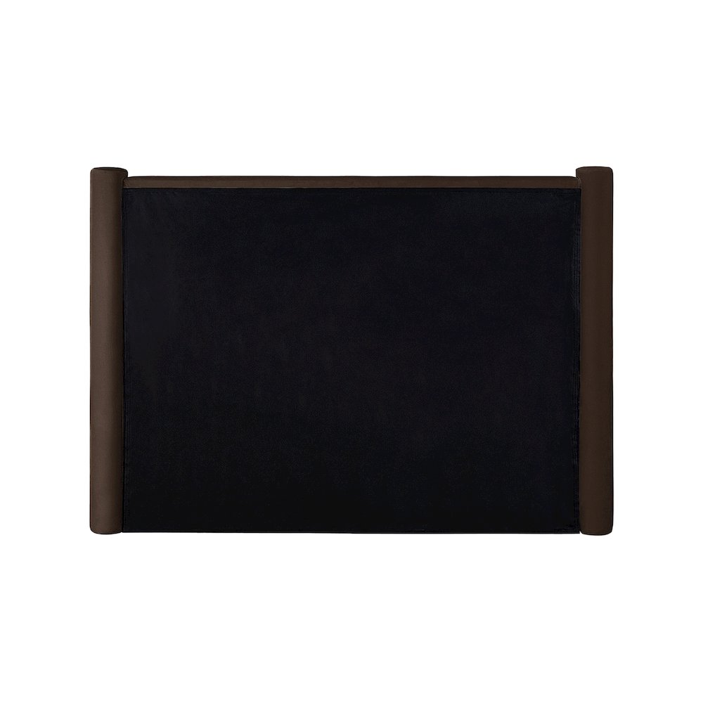 Elias Brown Velvet Full Bed. Picture 5