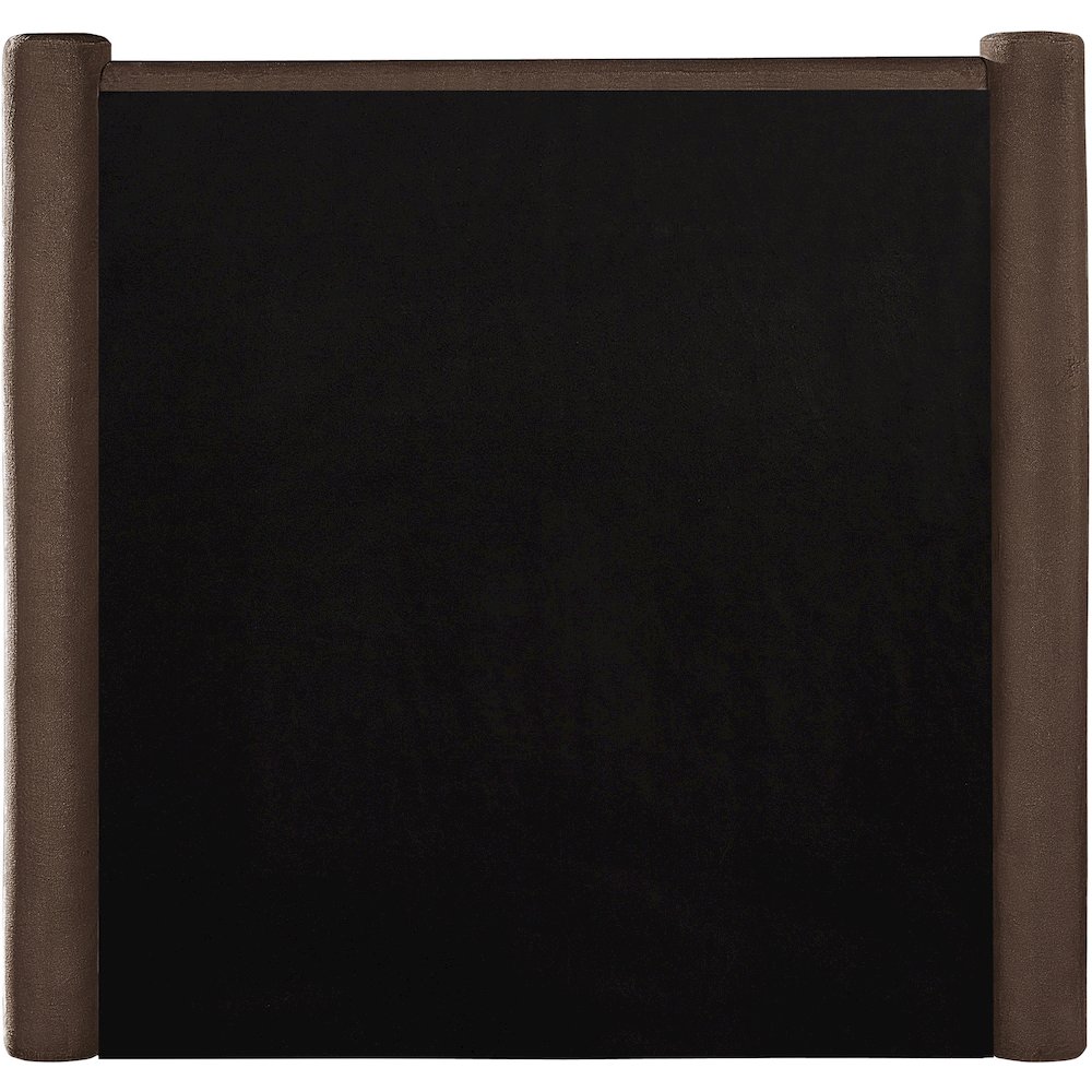Elias Brown Velvet Twin Bed. Picture 5