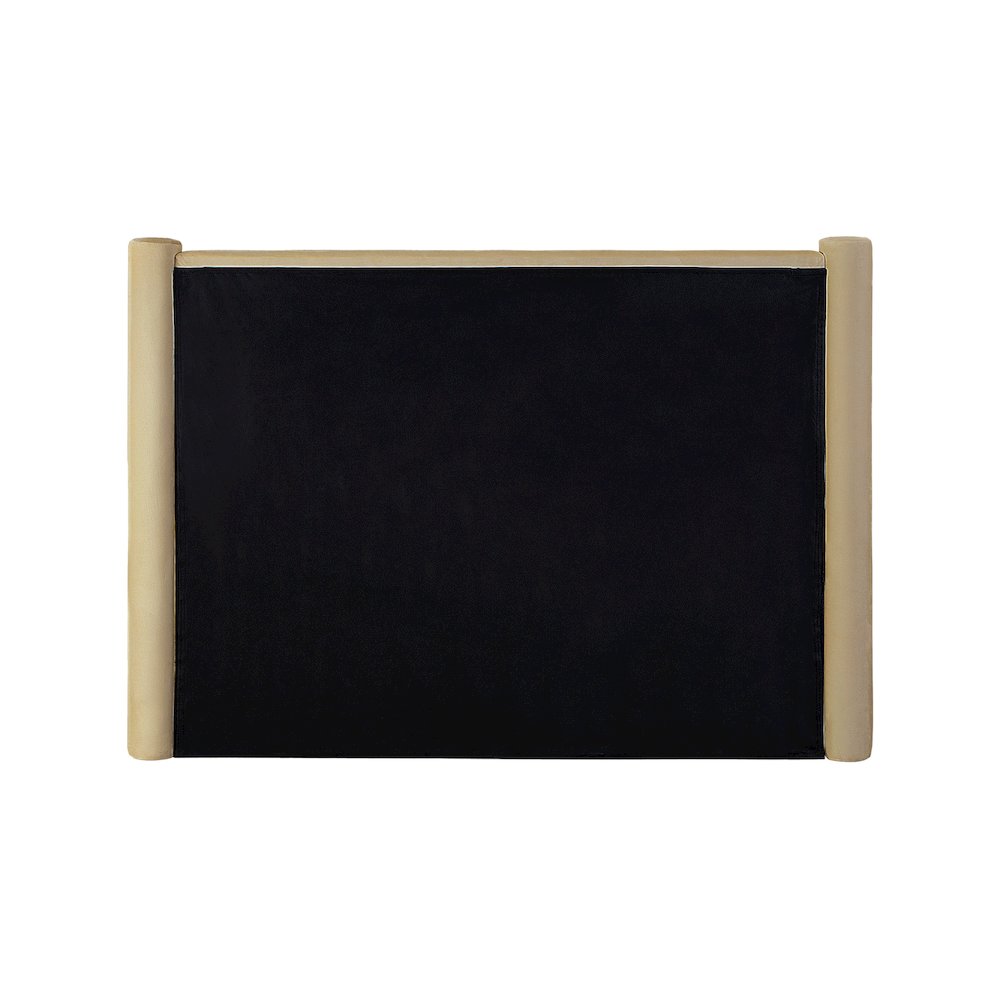 Elias Camel Velvet Full Bed. Picture 5