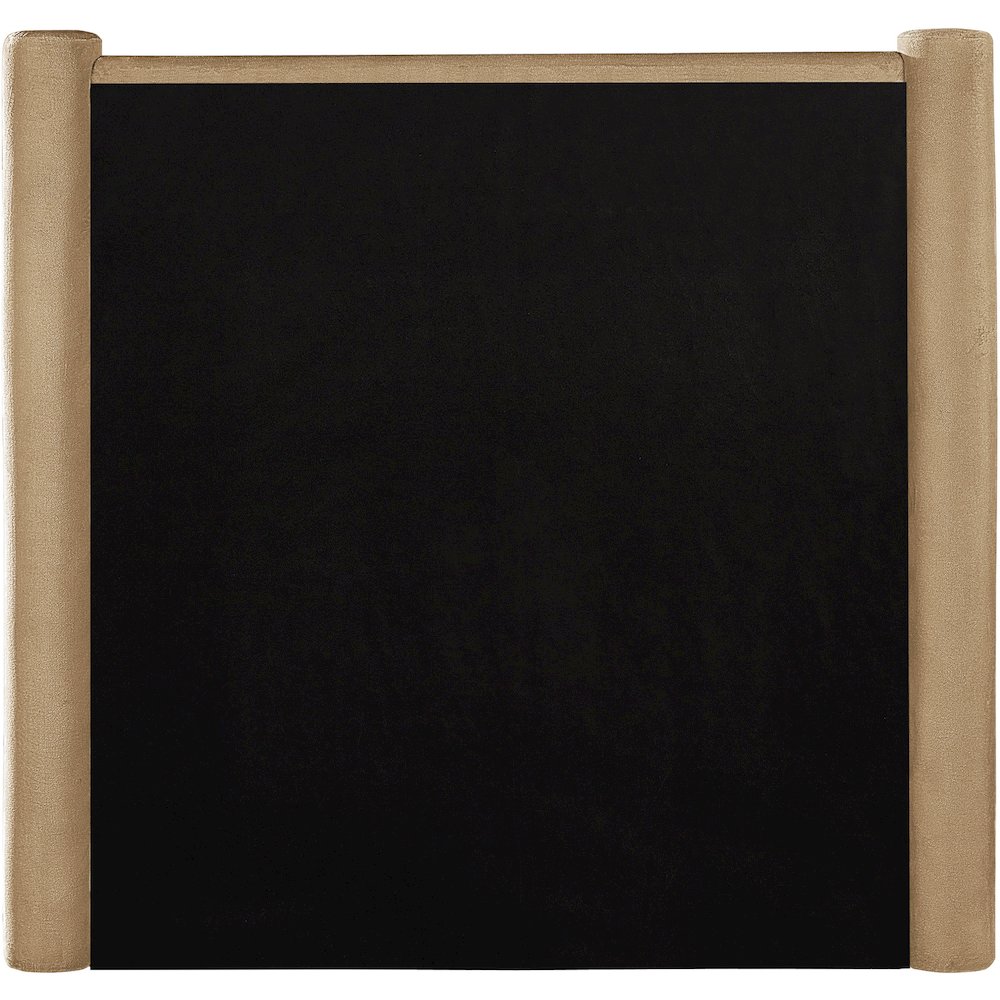 Elias Camel Velvet Twin Bed. Picture 5