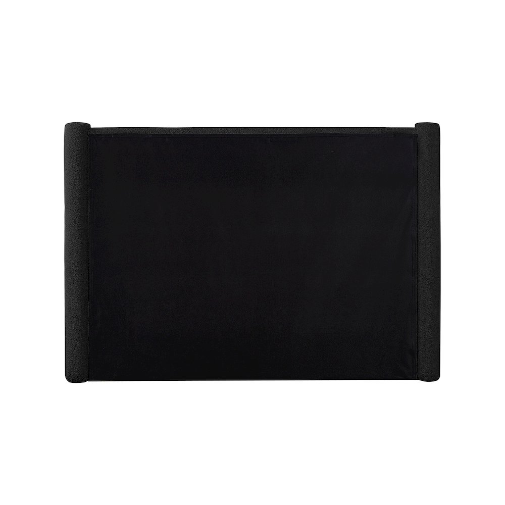 Elias Black Boucle Fabric King Bed. Picture 5