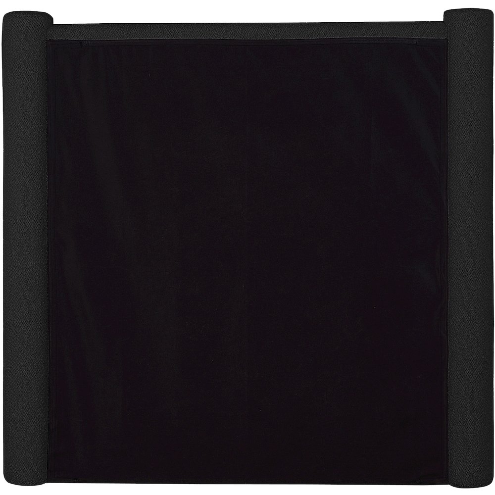Elias Black Boucle Fabric Twin Bed. Picture 5