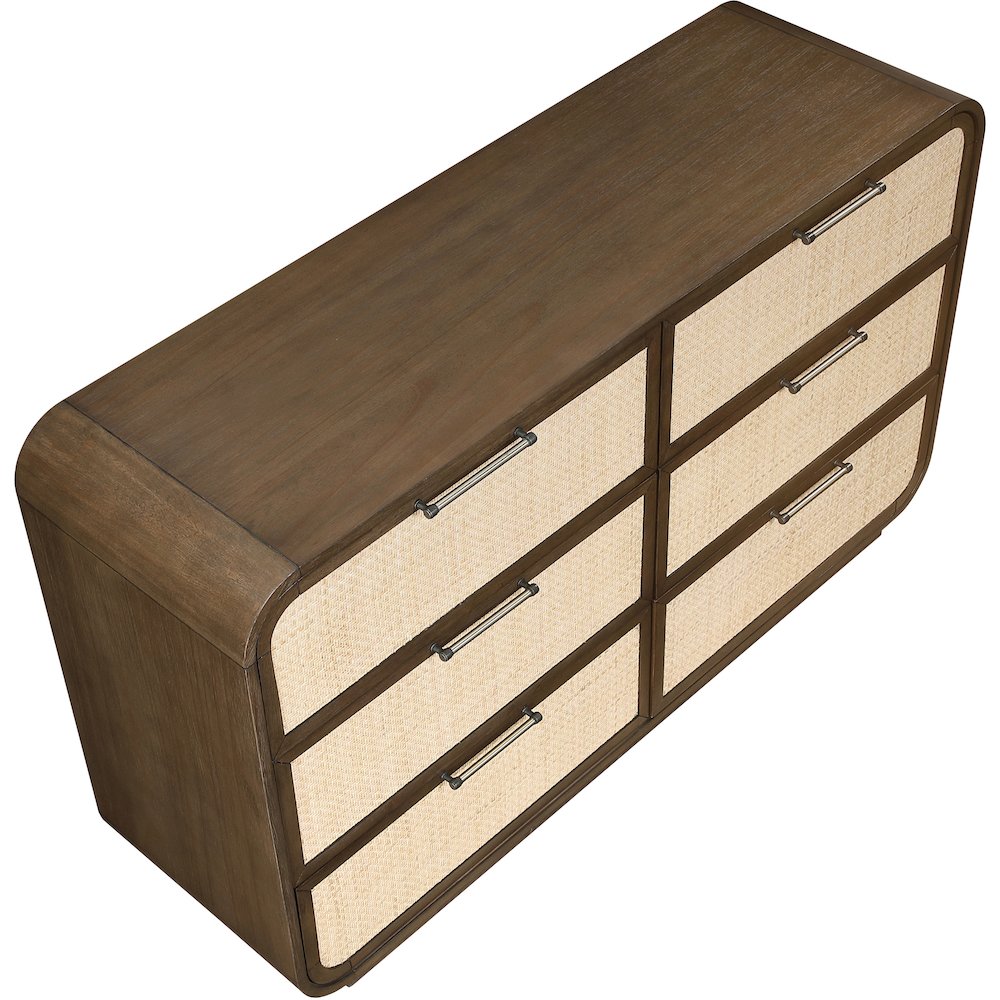 Windsor Brown Solid Wood Dresser. Picture 4