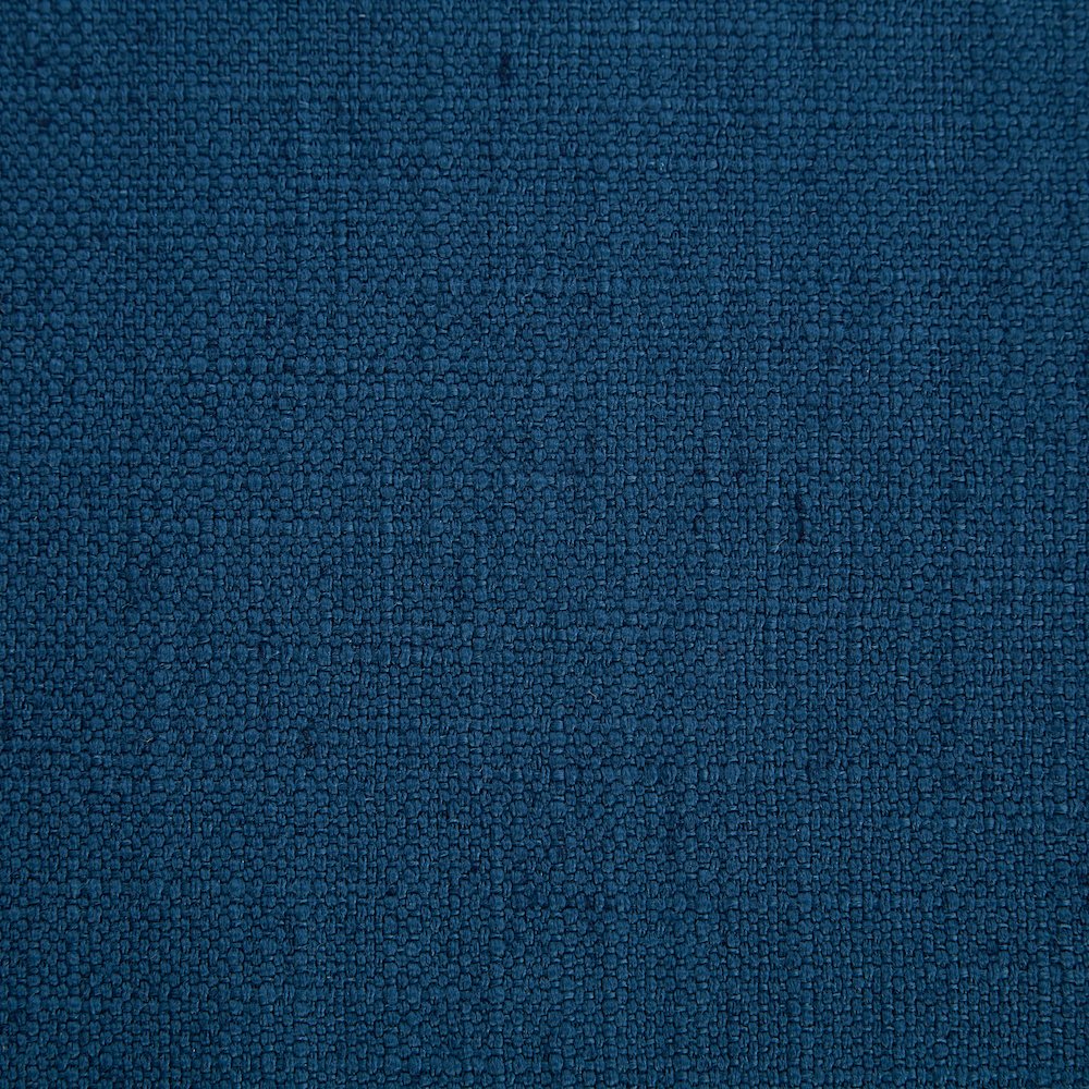 Brooke Navy Linen Textured Fabric Queen Bed. Picture 6