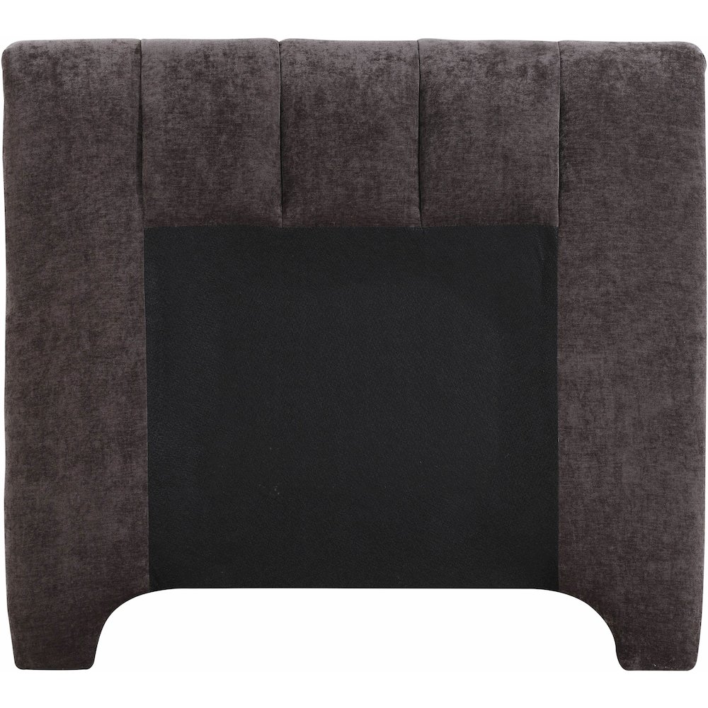 Camila Brown Chenille Fabric Twin Bed. Picture 4
