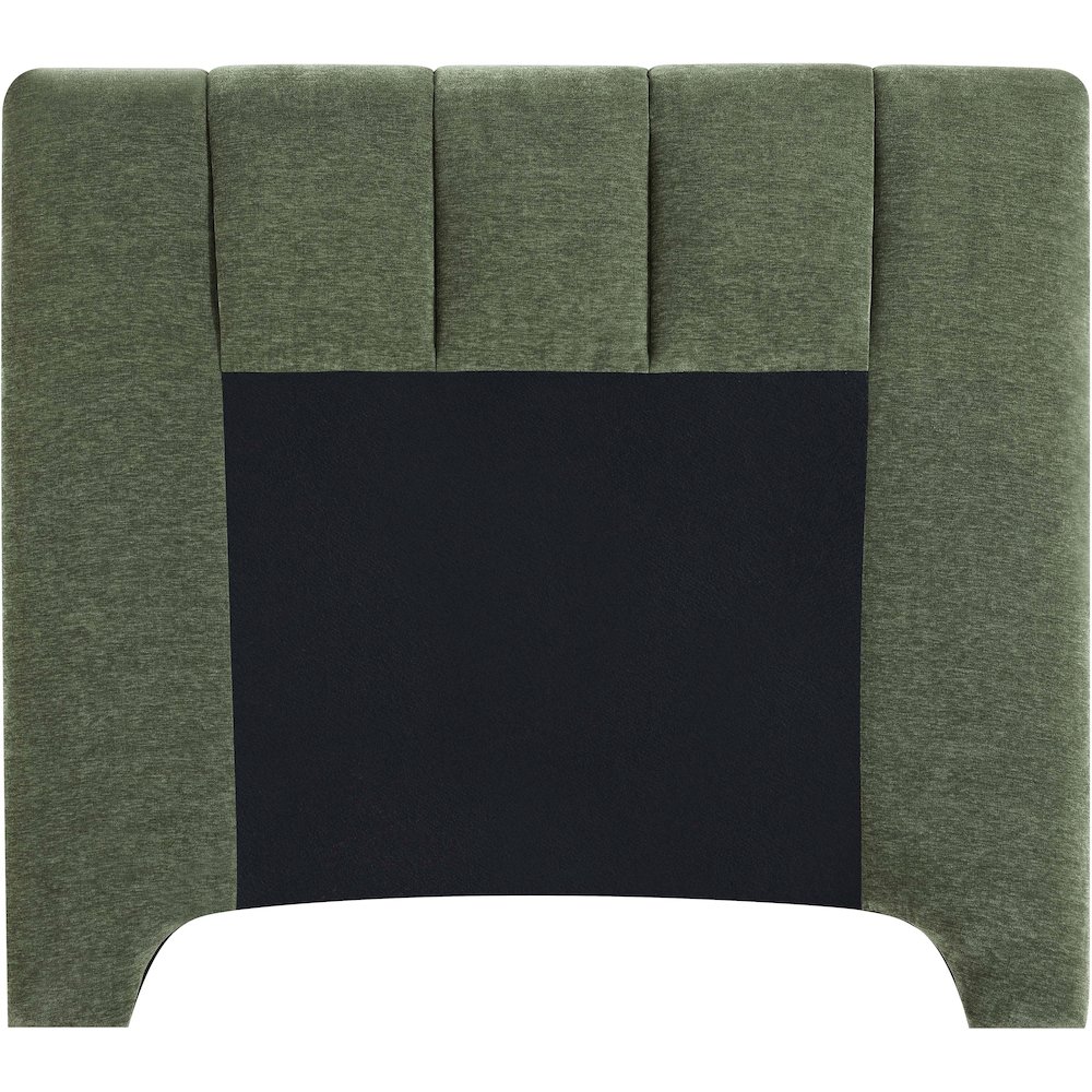 Camila Green Chenille Fabric Twin Bed. Picture 4