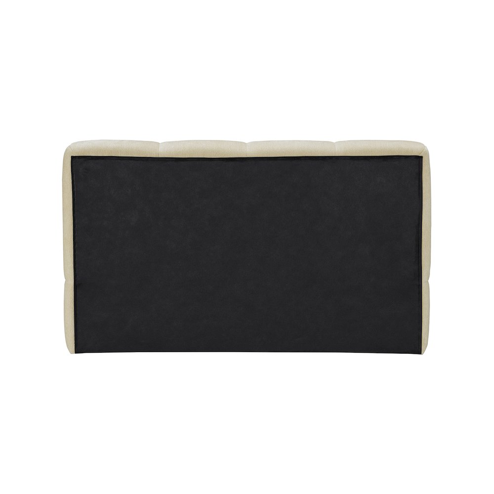 Carlin Beige Chenille Fabric Twin Bed. Picture 4