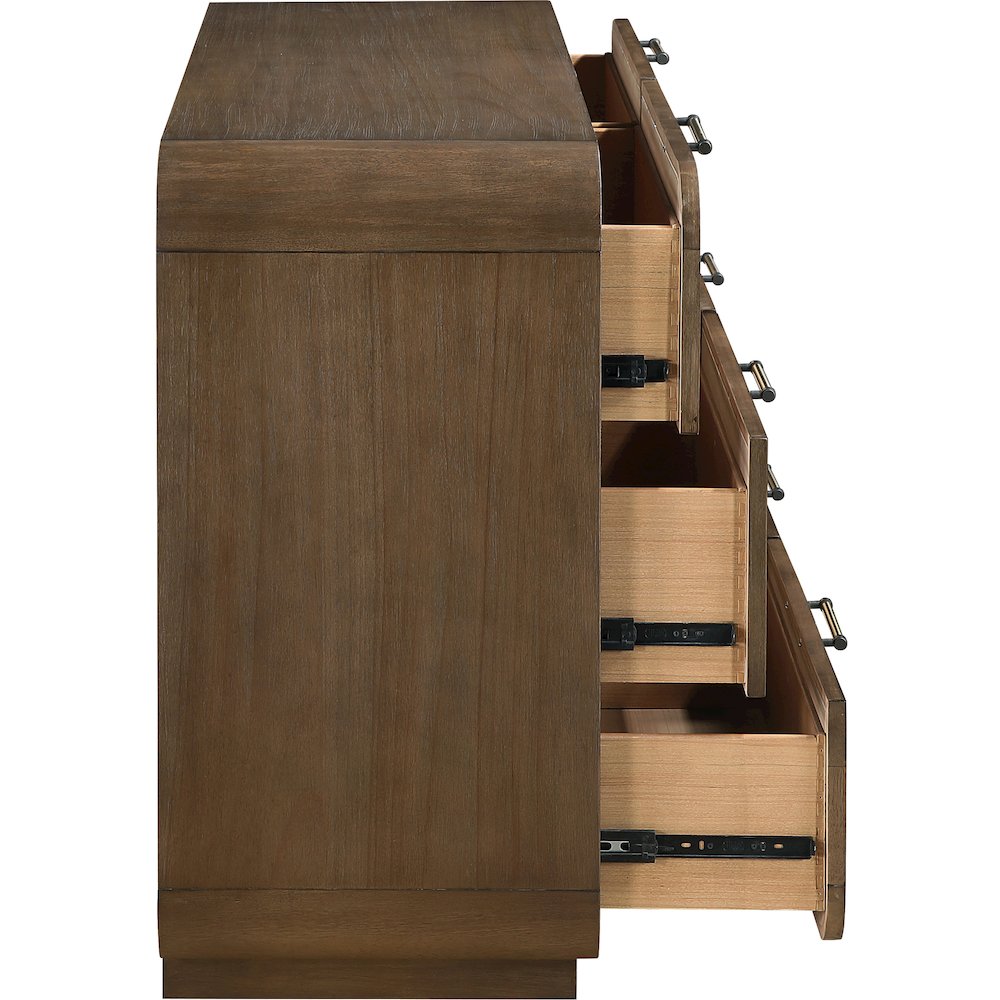 Windsor Brown Solid Wood Dresser. Picture 3