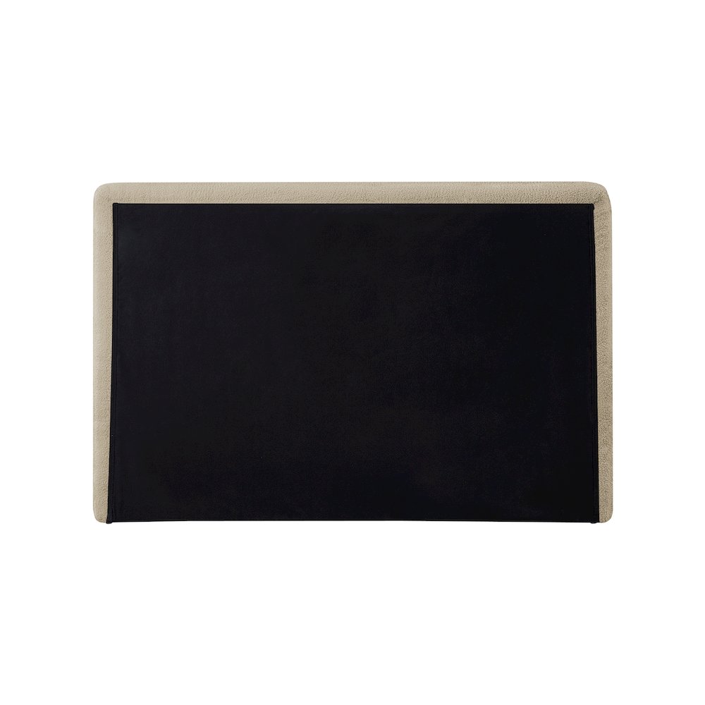 Dane Beige Teddy Fabric Twin Bed. Picture 5
