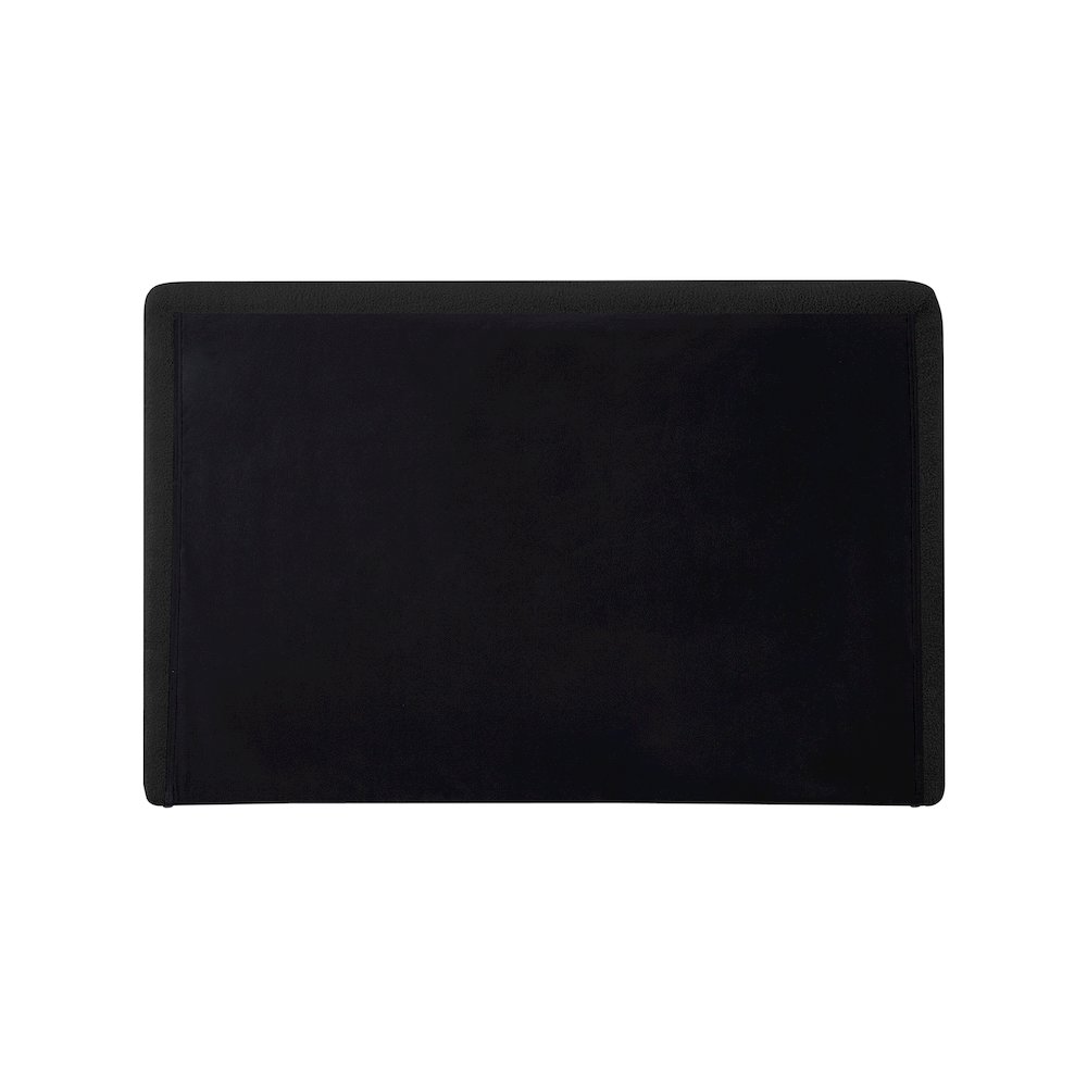 Dane Black Teddy Fabric Twin Bed. Picture 5