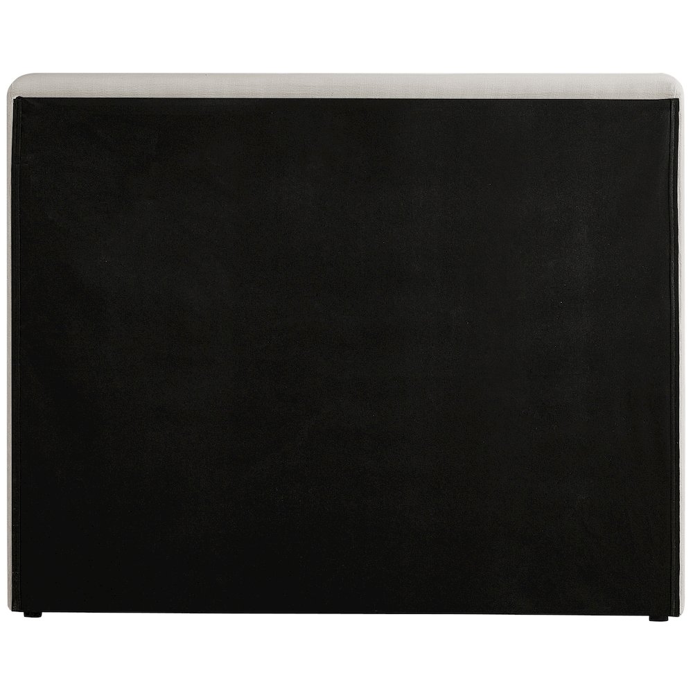 Devin Beige Linen Textured Fabric Twin Bed. Picture 5