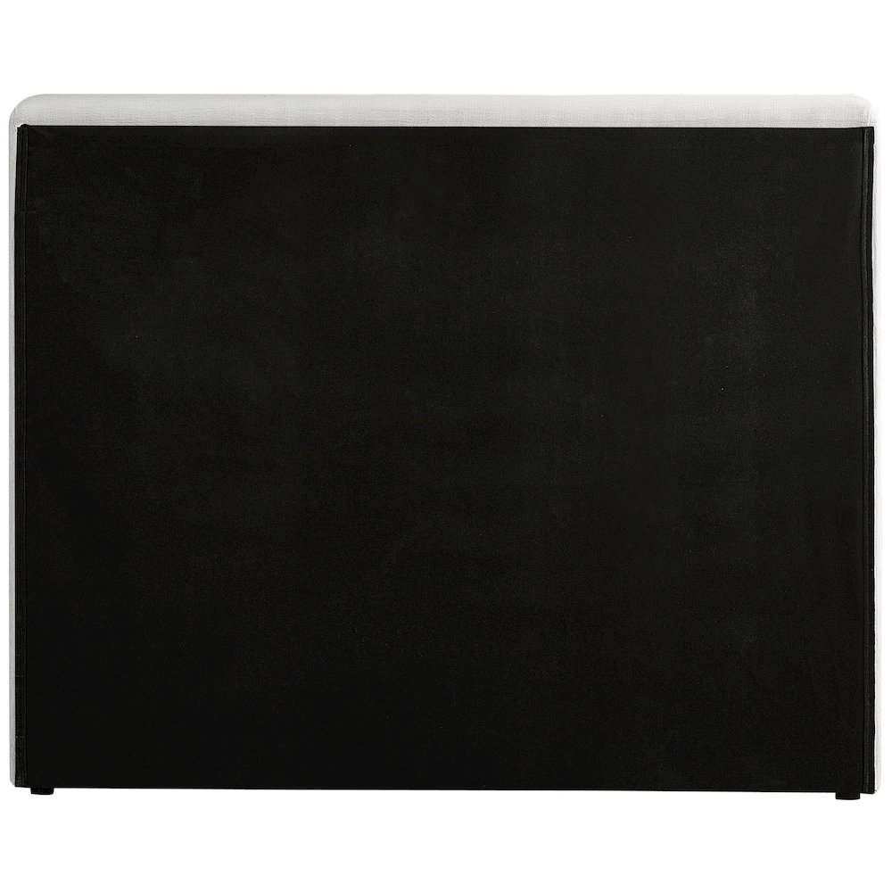 Devin Cream Linen Textured Fabric Twin Bed. Picture 5