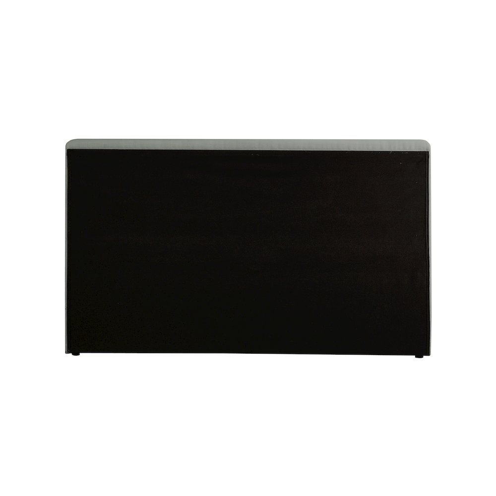 Devin Grey Linen Textured Fabric Full Bed. Picture 5