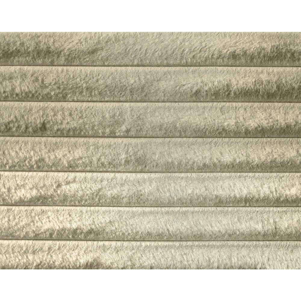 Dexter Cream Corduroy Fabric Queen Bed. Picture 5