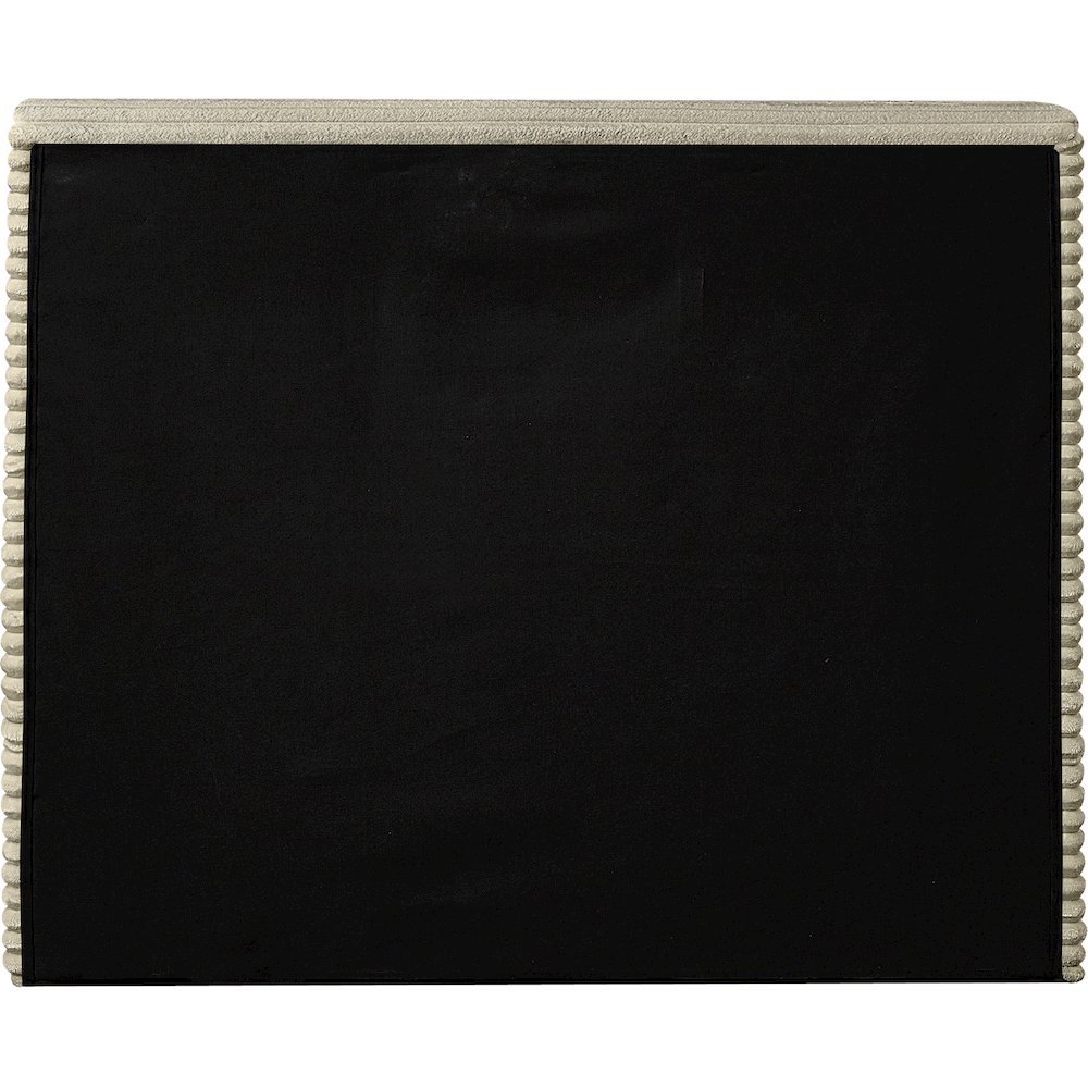 Dexter Cream Corduroy Fabric Twin Bed. Picture 4