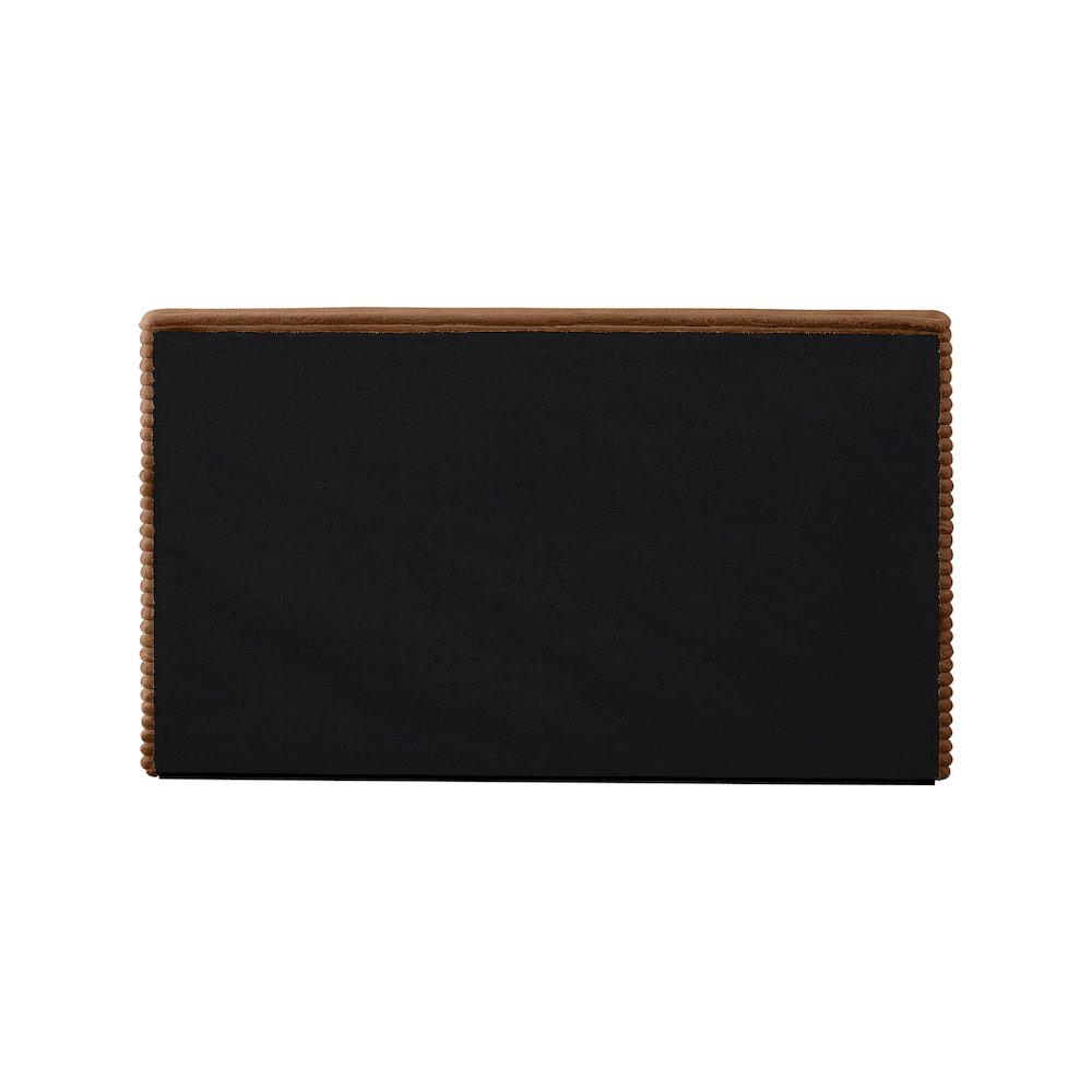 Dexter Saddle Corduroy Fabric King Bed. Picture 4